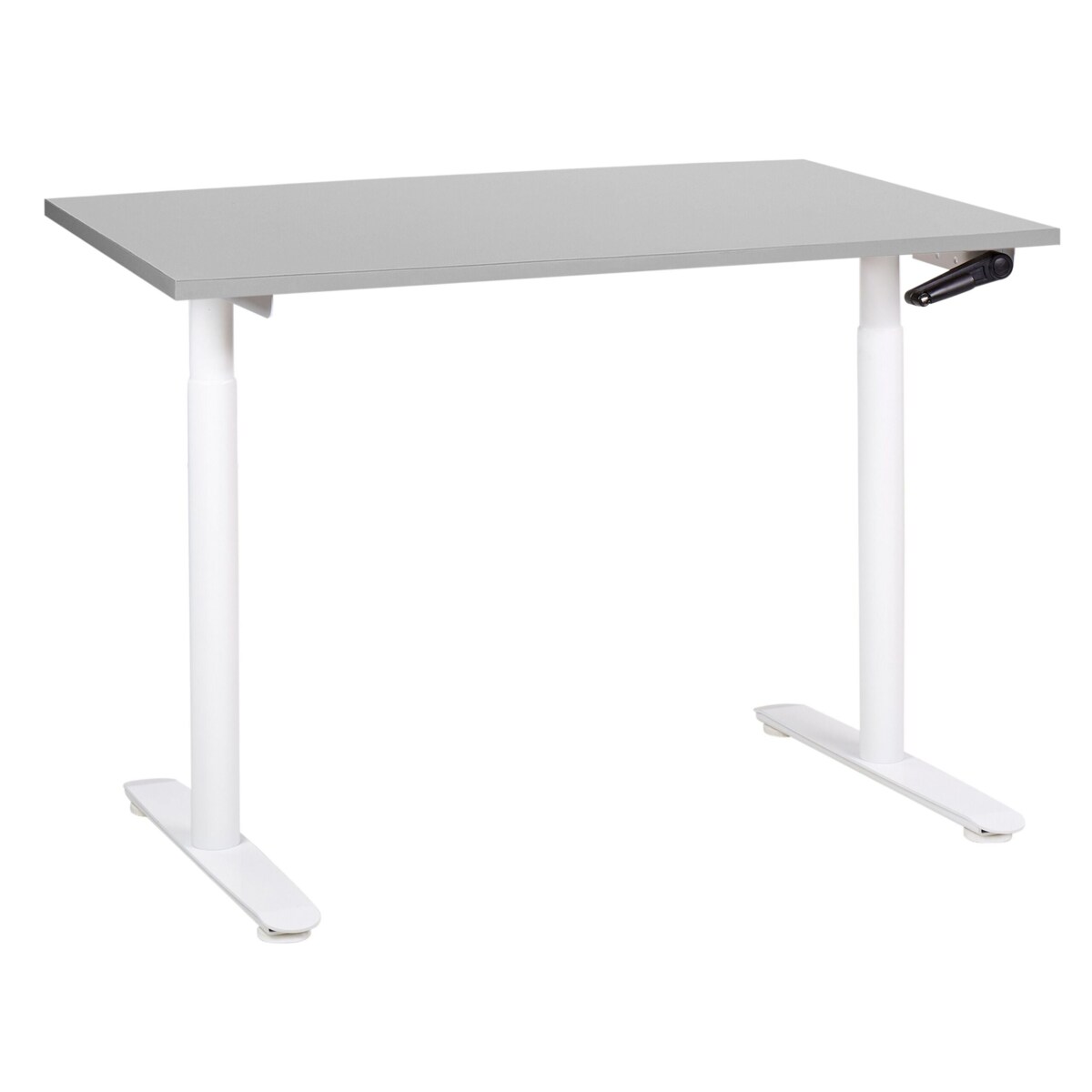 Biurko regulowane manualnie DESTINAS Szary/ biały 120 cm 72 cm