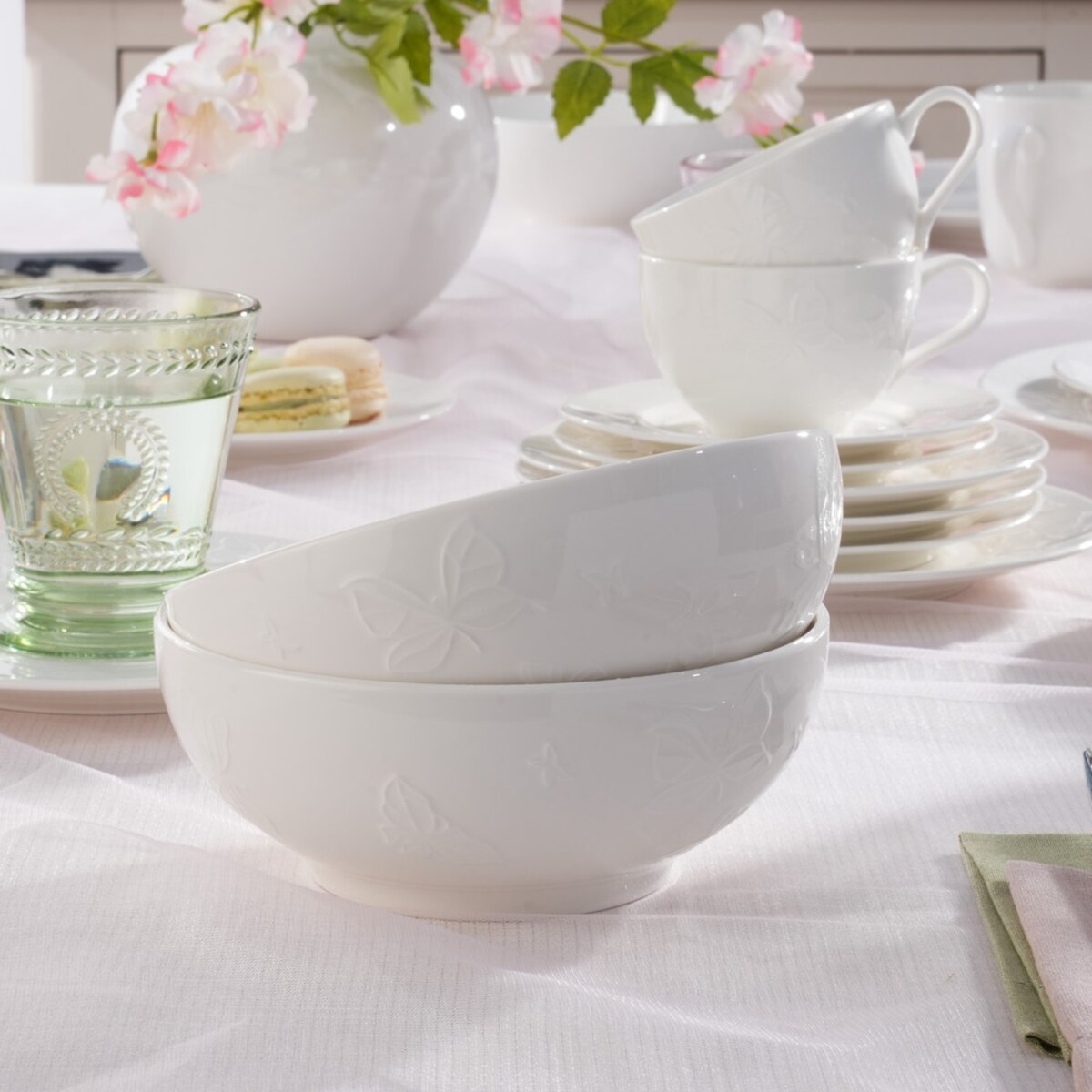 VILLA ITALIA Komplet talerzy porcelanowych na 6 osób VANESSA