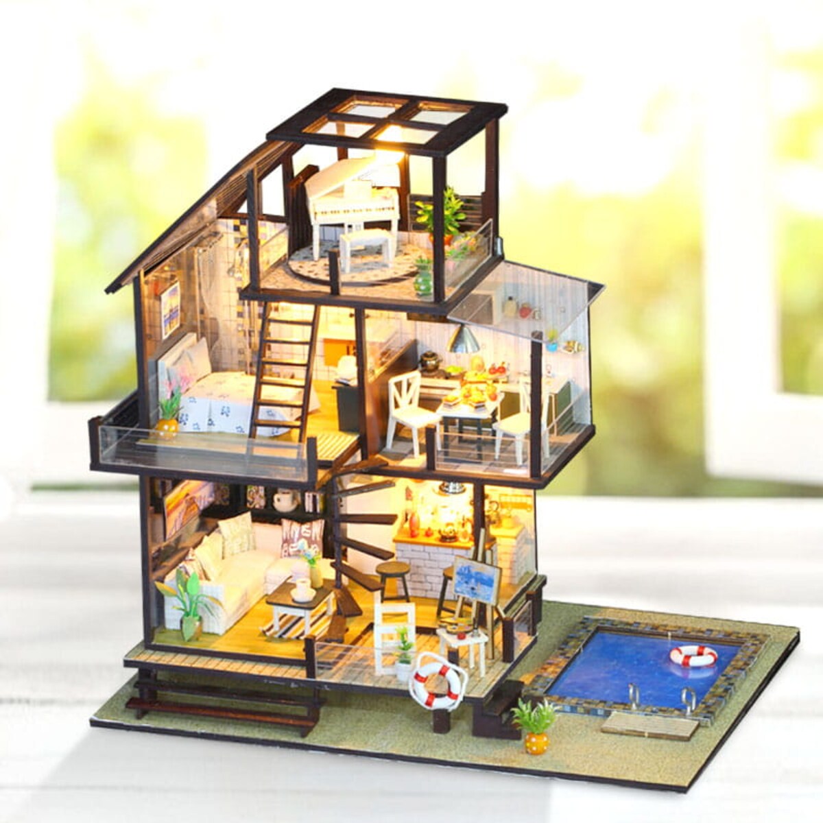 Miniaturowy domek - Zielone Seattle