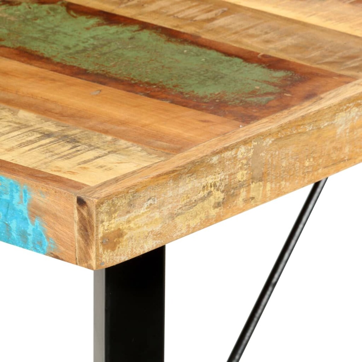 vidaXL Stolik barowy, 180x70x107 cm, lite drewno z odzysku