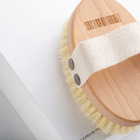 Szczotka do masażu ciała na sucho – włókno tampico, No.1P