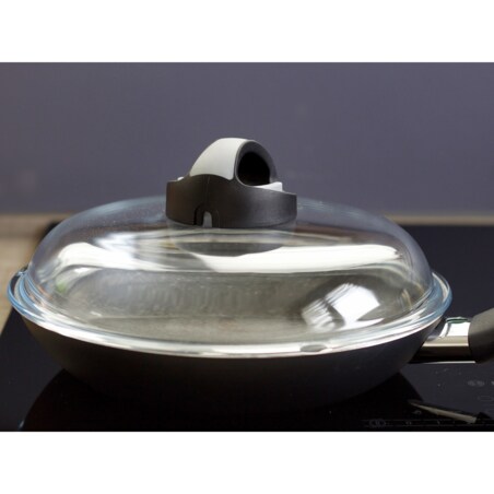 Szklana pokrywka z regulacją pary - 28 cm