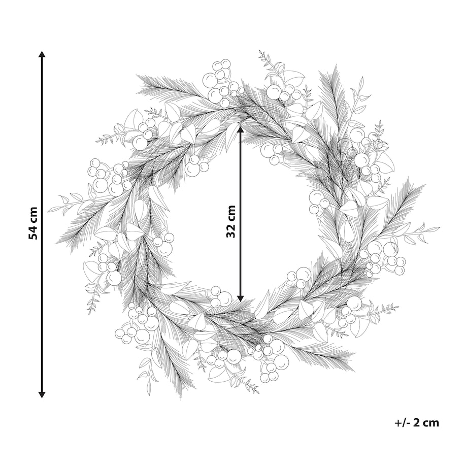 Wieniec świąteczny JURMU Zielony 54 cm