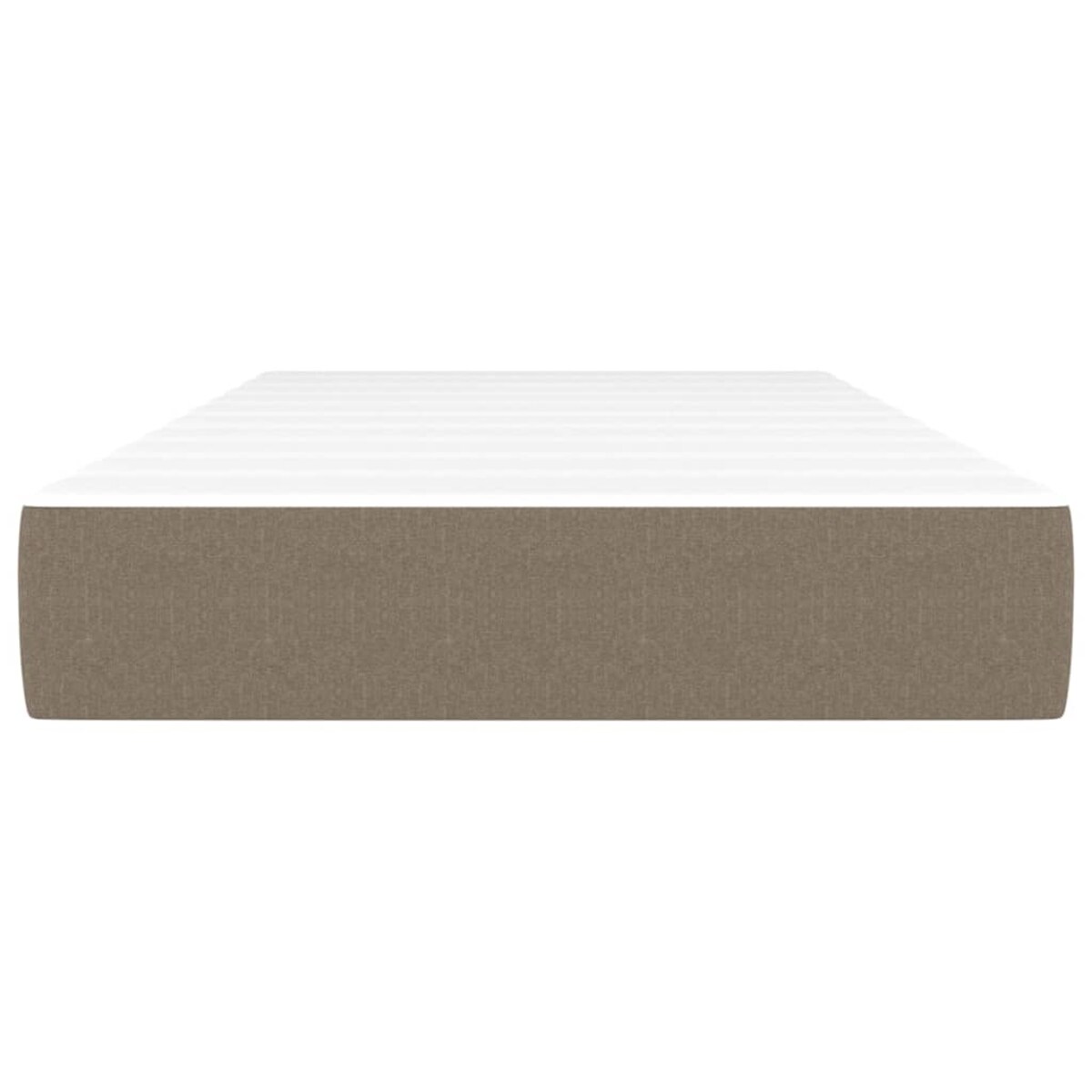 vidaXL Materac kieszeniowy, kolor taupe, 100x200x20 cm, tkanina