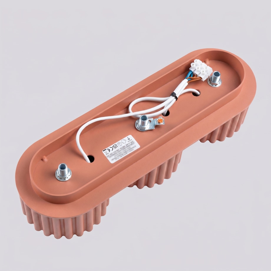 Plafon AURA 3 brzoskwiniowy Gx53