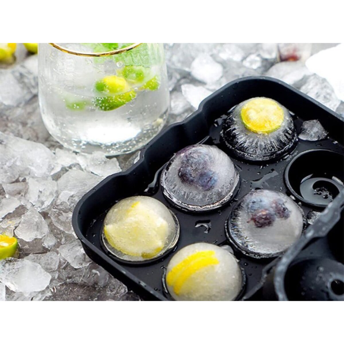 Forma Silikonowa Na 6 Kul Lodowych Do Drinków Napojów 3159