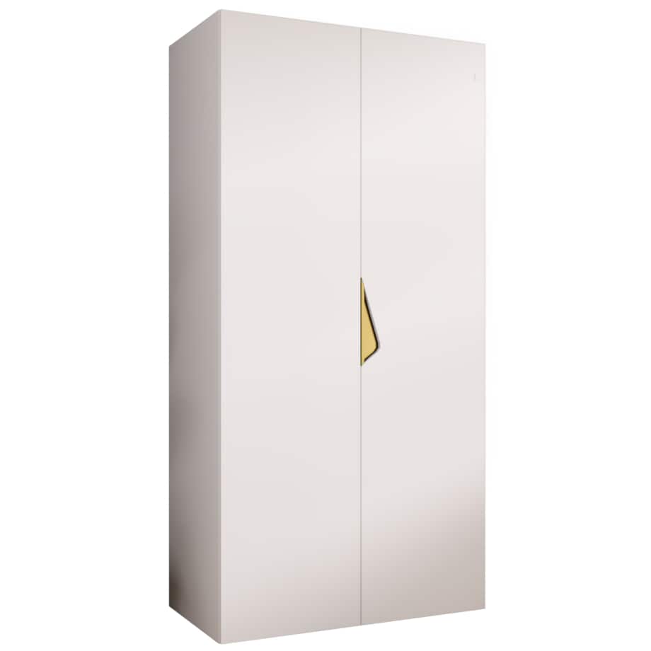 Szafa uchylna Sandi 1 100 wys 202 cm Biały + u Złoty