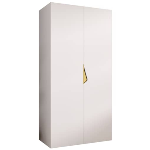 Szafa uchylna Sandi 1 100 wys 202 cm Biały + u Złoty