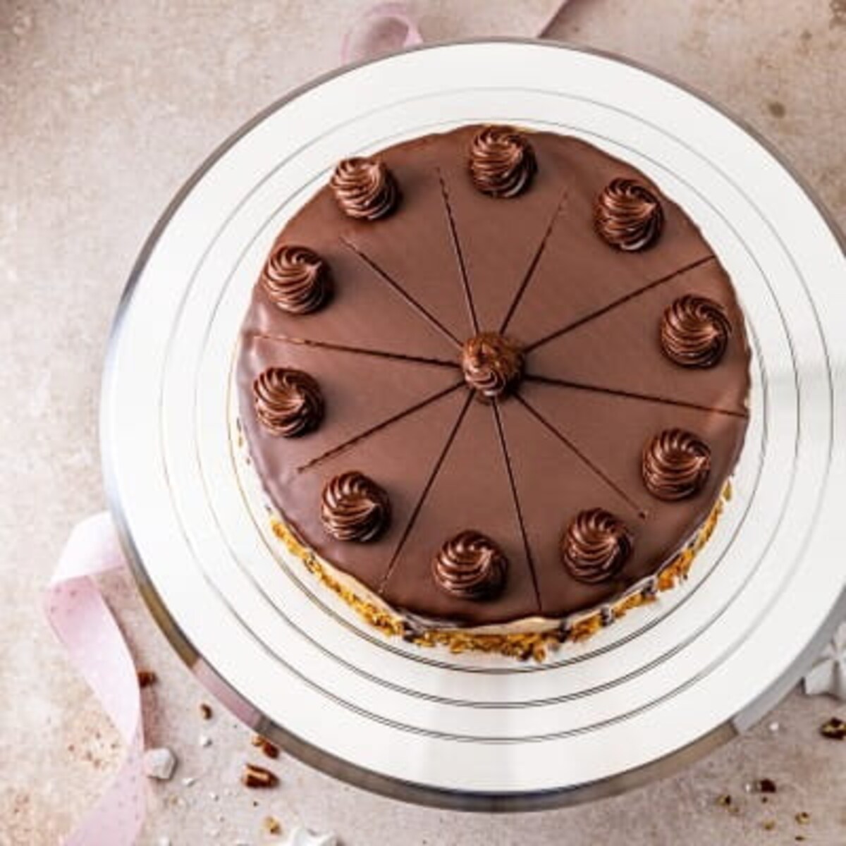 Patera obrotowa do ciast ciasta tortu babeczek 25.5cm KLAUSBERG