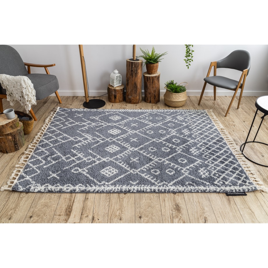 Dywan BERBER TANGER B5940 szary / biały 120x170 cm