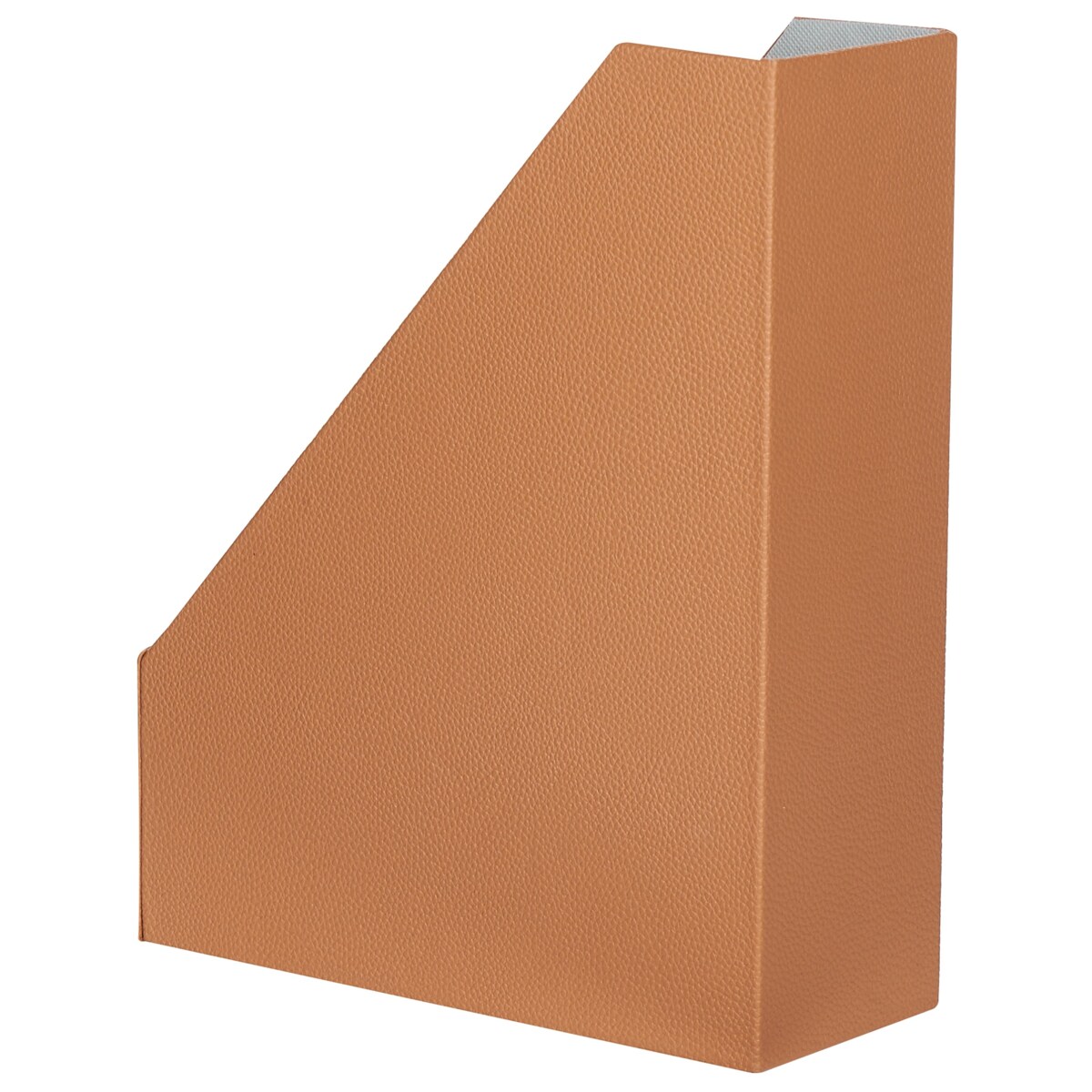 Zestaw 4 pojemników na dokumenty ekoskóra złoty brąz SUMER