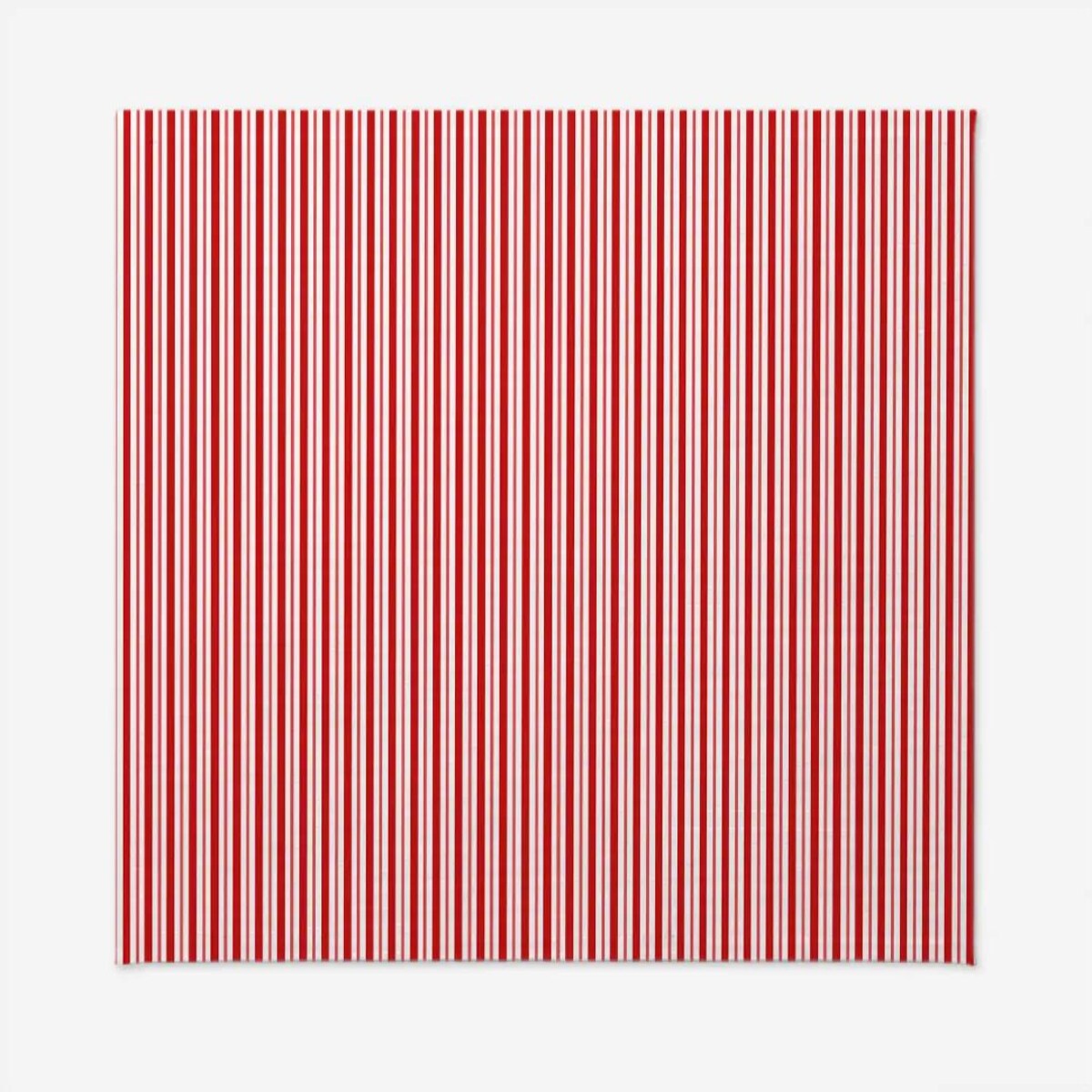 Obrus świąteczny - klasyczne czerwone świąteczne paski - 140x140