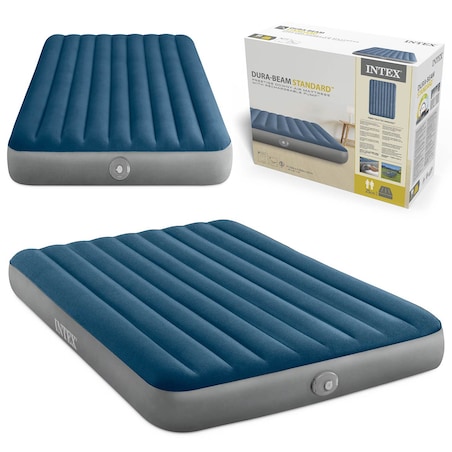 Materac dmuchany Intex 64189NP łóżko z pompką USB 2os 203x152x25cm rok 2026