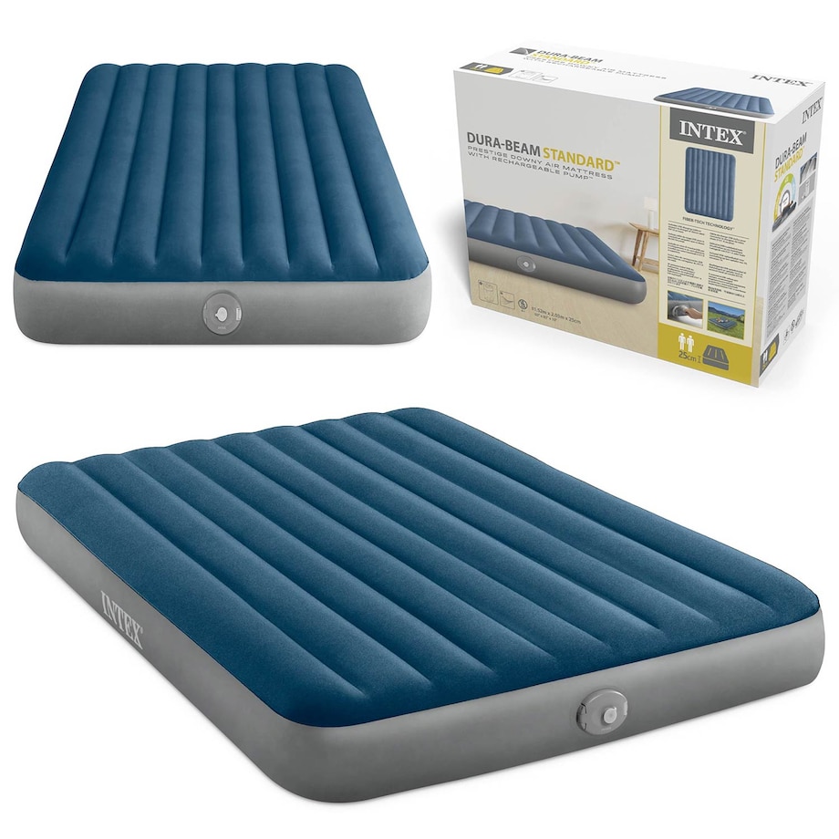 Materac dmuchany Intex 64189NP łóżko z pompką USB 2os 203x152x25cm rok 2026