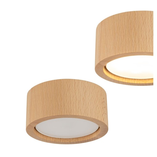 Oprawa natynkowa spot TK Lighting EVE WOOD BUK 10123 GX53 drewniana buk IP20 1x10W LED do salonu i kuchni