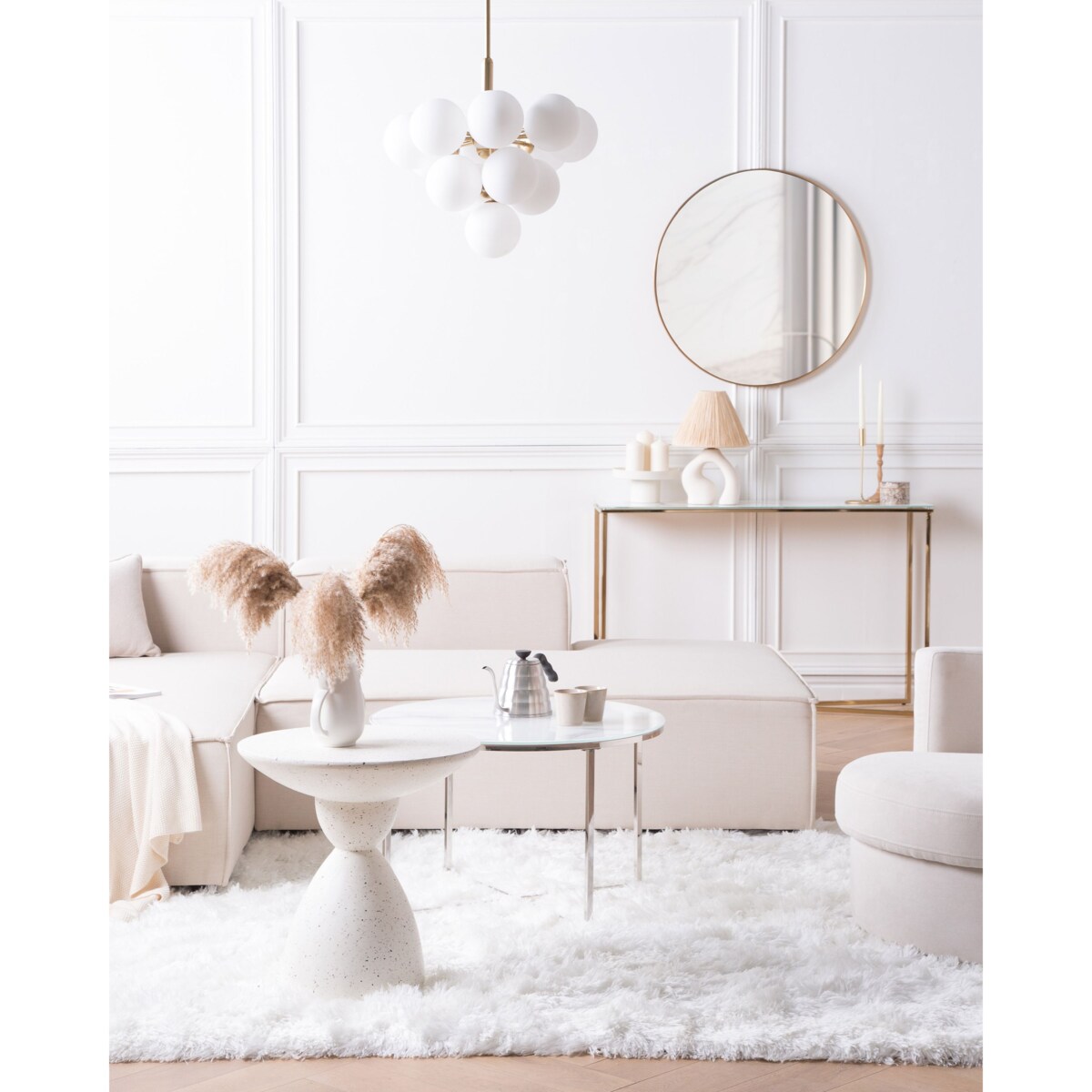 Lampa wisząca BIRRIE Metal Mosiężny