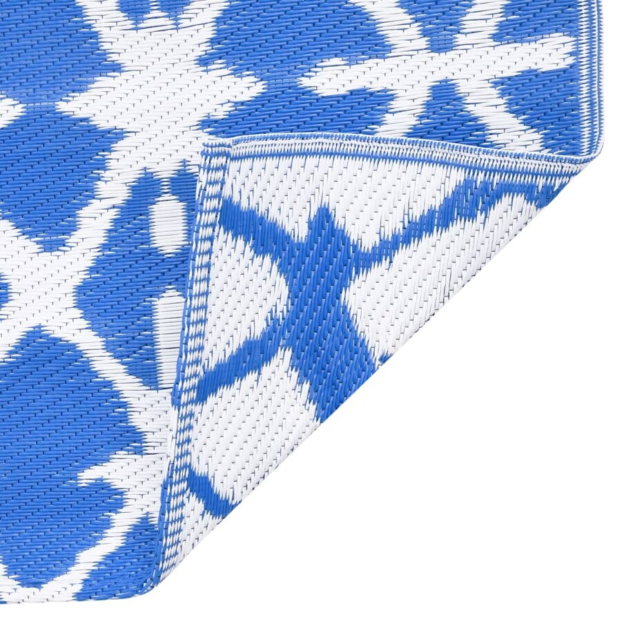 vidaXL Dywan na zewnątrz, ARAKIL niebiesko-biały, 120x180 cm, PP