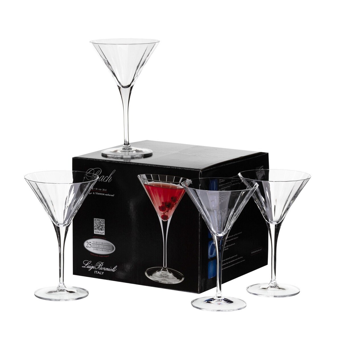 Kieliszki do martini Chetti 6szt. 260ml, 11,5 x 8,4 x 18,6 cm