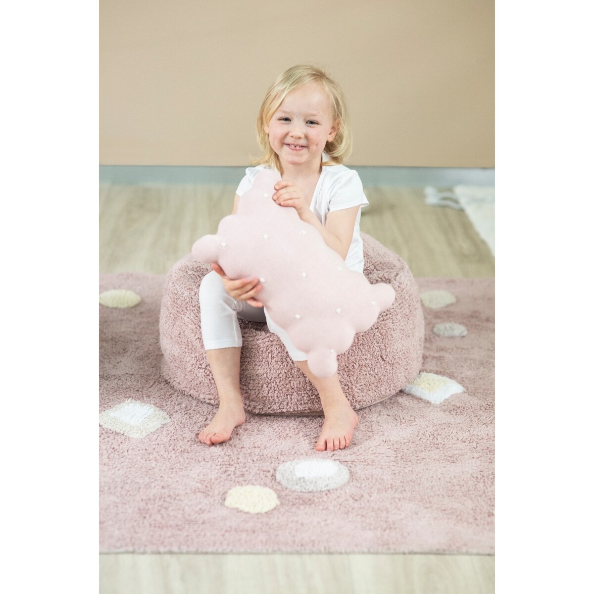 Poduszka herbatnik Biscuit Pink Lorena Canals