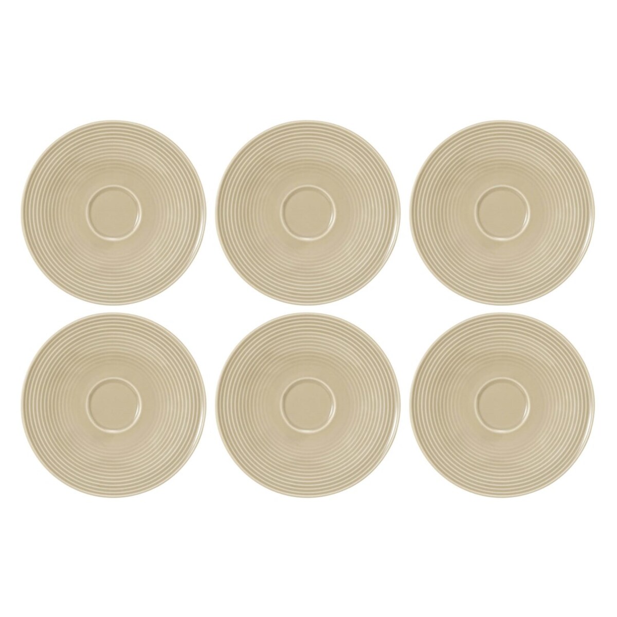 SELTMANN BEAT COLOR GLAZE Zestaw 6 spodków 16.5 cm