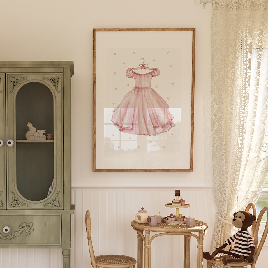 Plakat dla dzieci Sukienka 20x30