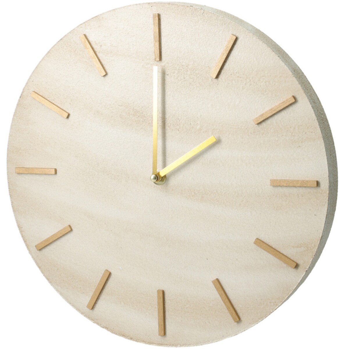 Minimalistyczny zegar ścienny SUM, wzór marmuru, Ø 30 cm