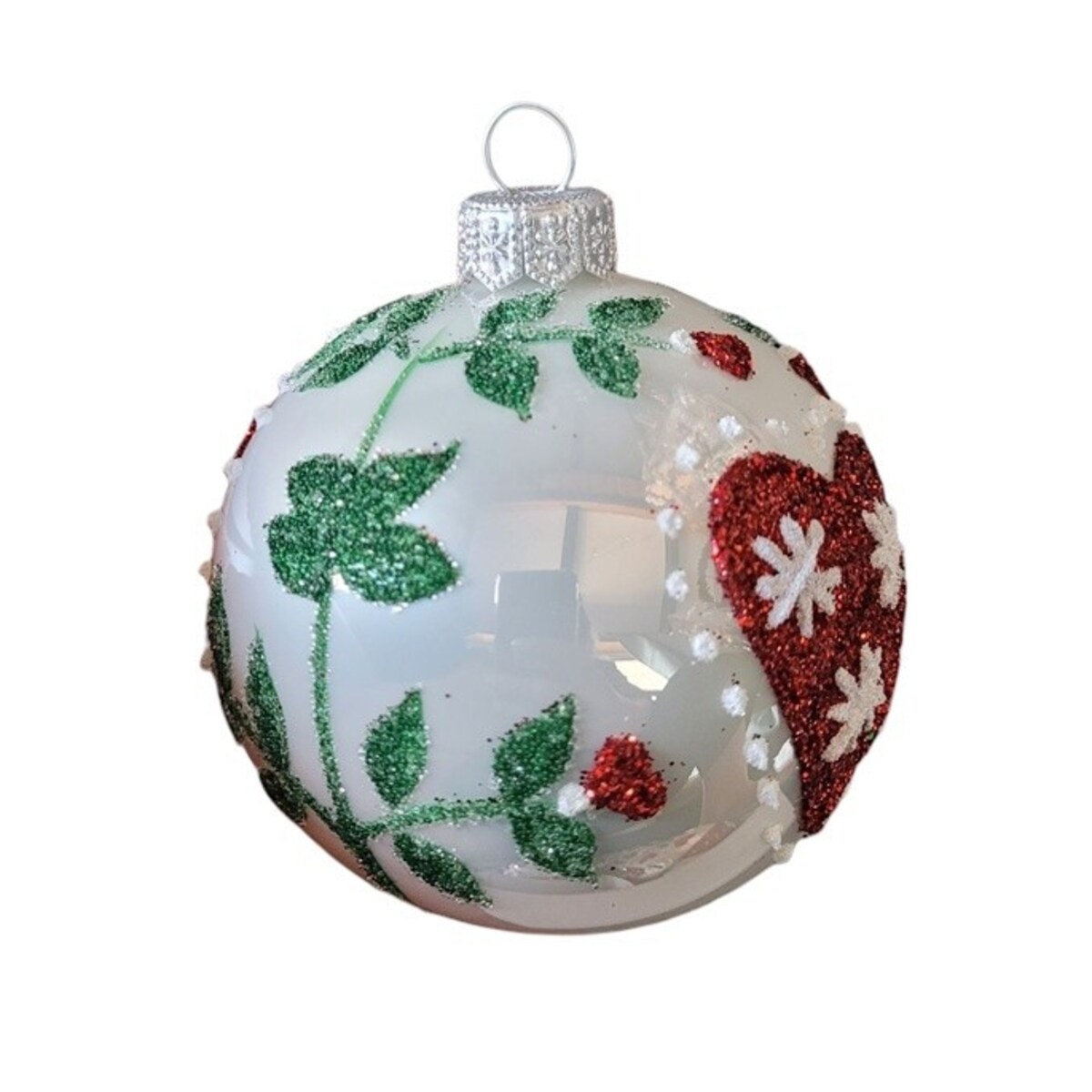 Bombka szklana 4 szt. Ø 100 mm FOLCLORE