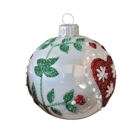 Bombka szklana 4 szt. Ø 100 mm FOLCLORE