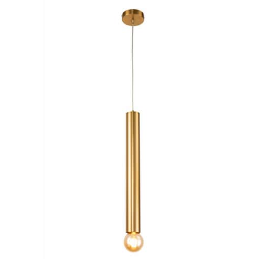 Lampa wisząca Ledea AUSTIN 50101231 mosiężna cylindryczna 500 mm 1-punktowa do salonu kuchni i sypialni