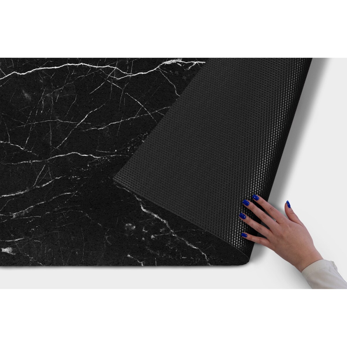 Wycieraczka zewnętrzna XXL Czarny Marmur 150x100cm