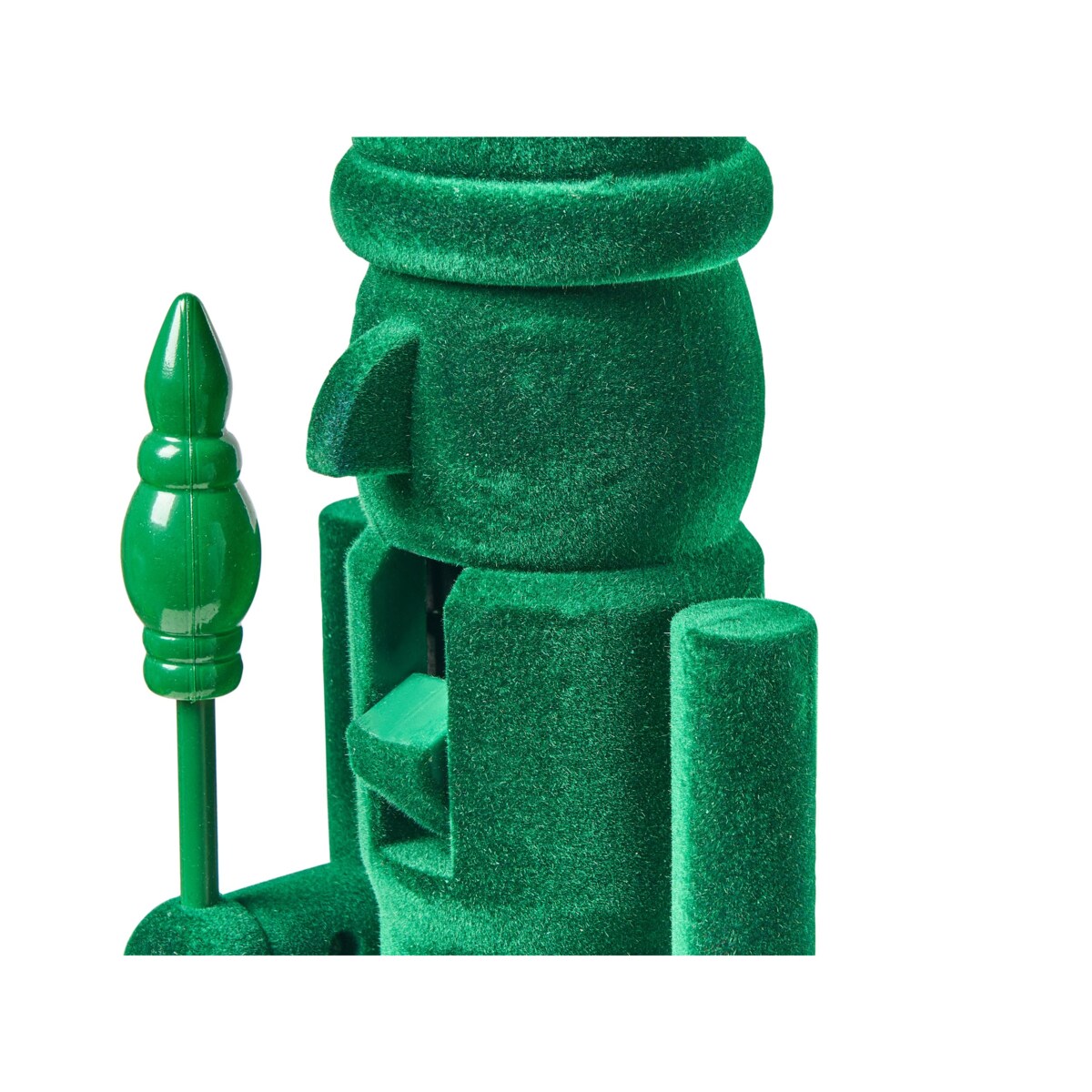 Zestaw 2 figurek dekoracyjnych FLATEY Dziadek do orzechów 40 cm Zielony