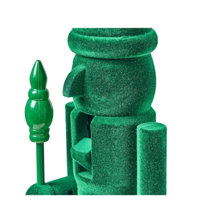 Zestaw 2 figurek dekoracyjnych FLATEY Dziadek do orzechów 40 cm Zielony