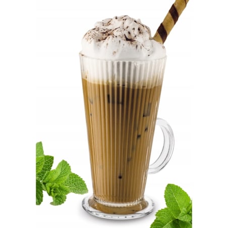 6x KUBEK szklanka 300 ml na herbatę kawę latte desery wysoka na nóżce