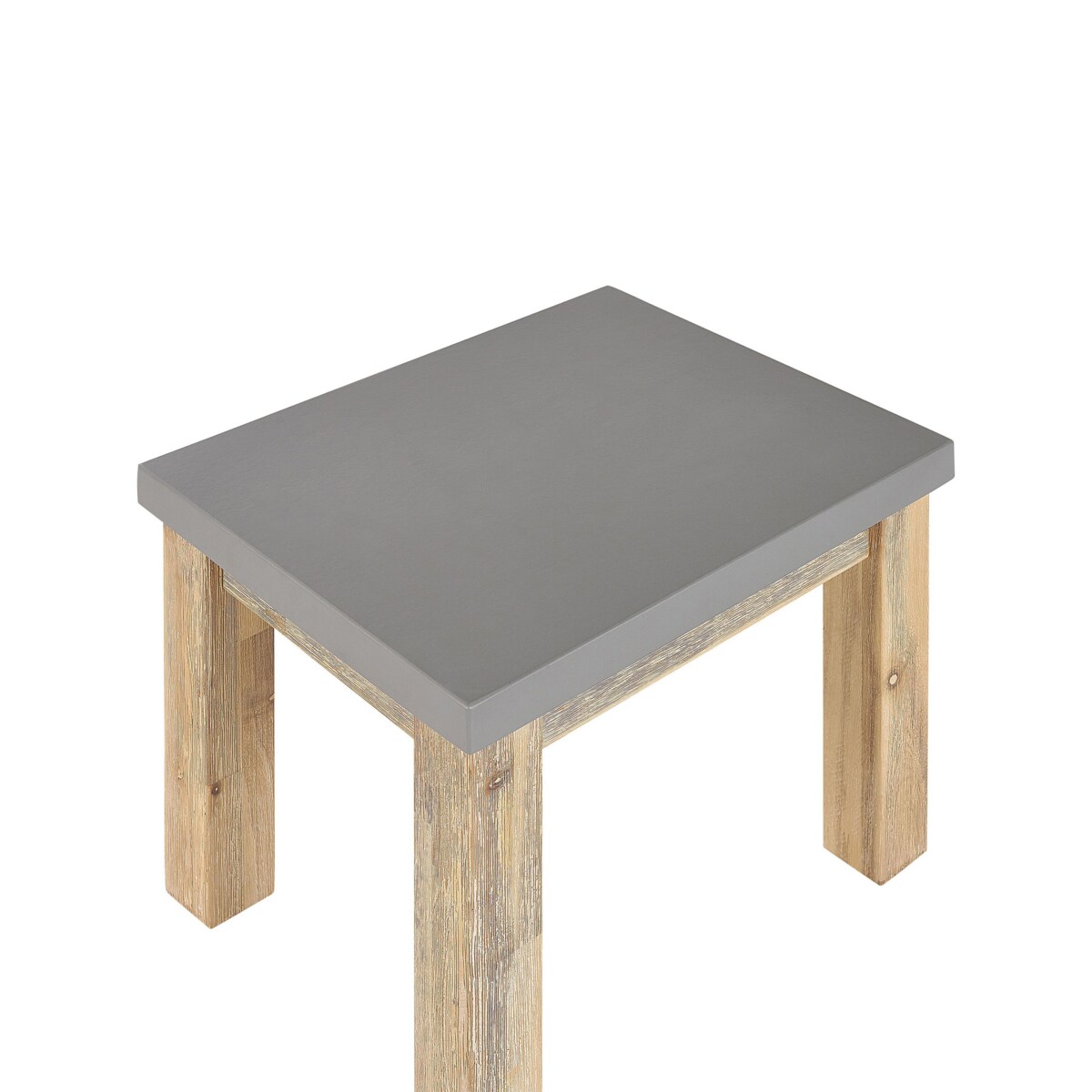 Zestaw 2 stołków ogrodowych szary OSTUNI