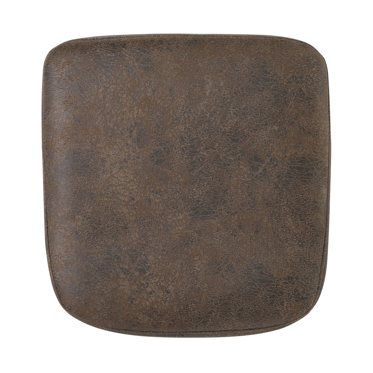 Krzesło do jadalni YORKVILLE Ekoskóra Ciemnobrązowy