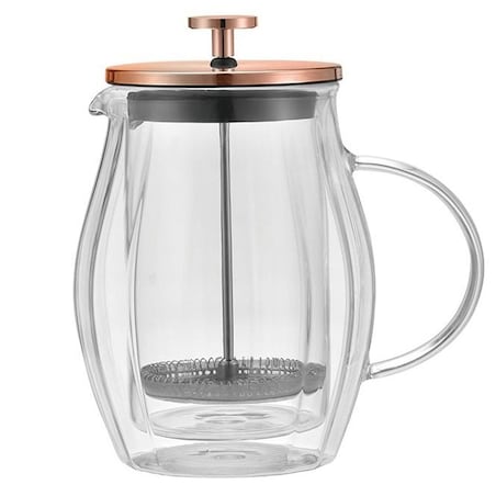 Zaparzacz do kawy herbaty 0.60L French Press różowe złoto KLAUSBERG