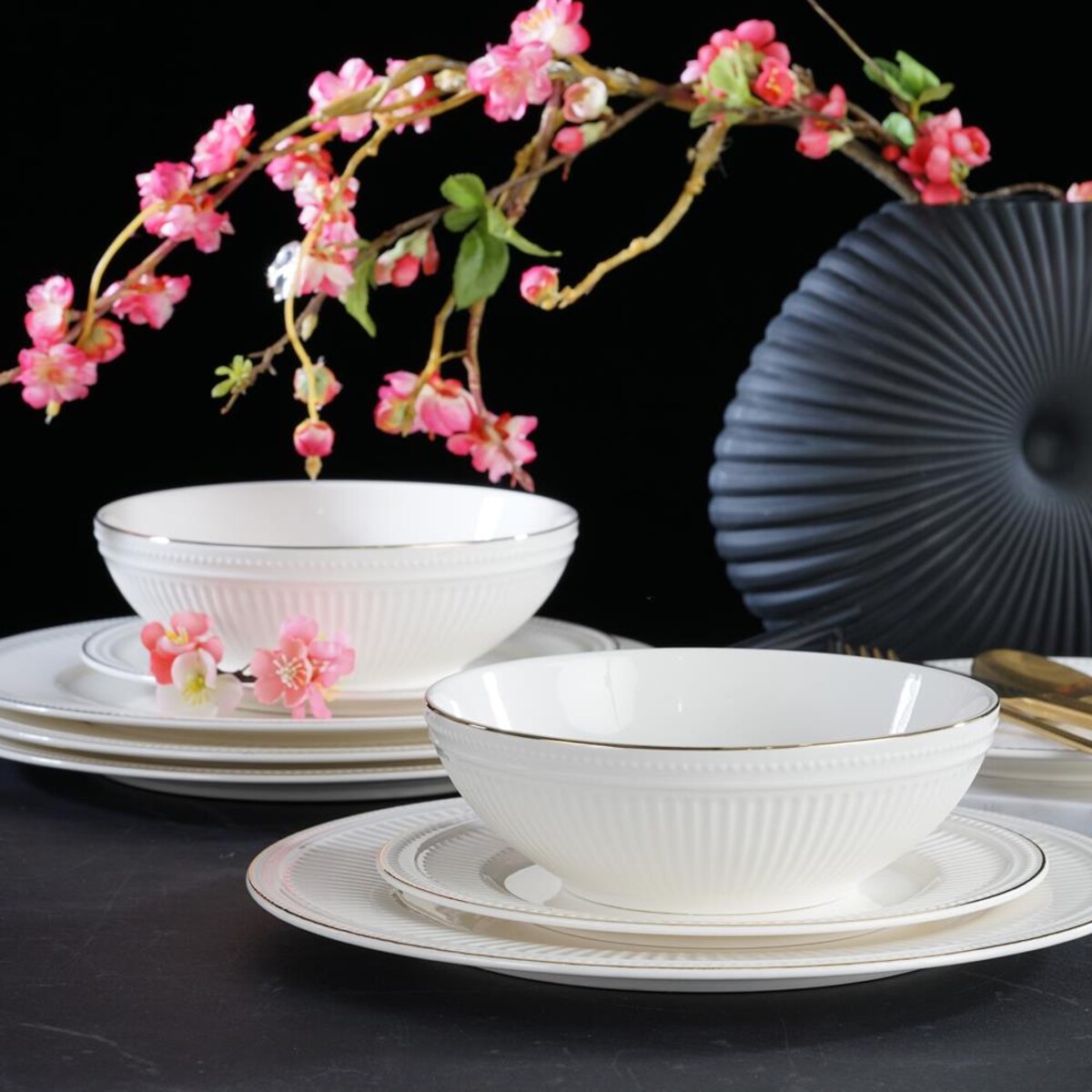 VILLA ITALIA Talerz płytki porcelanowy 27 cm EUNICE