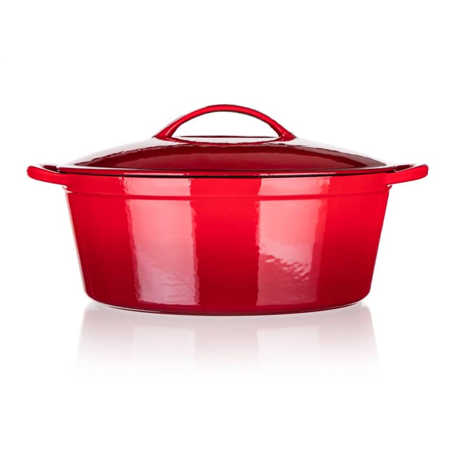 GARNEK duży ŻELIWNY PIEKARNIK kuchenny brytfanna INDUKCJA na prezent 6,7 L