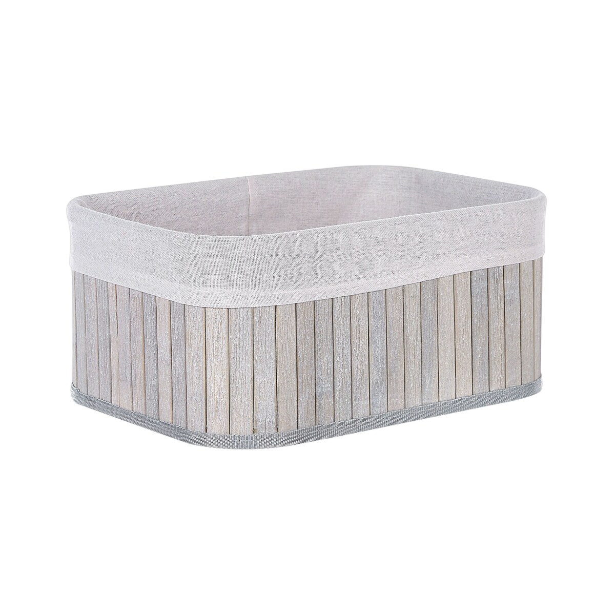 Zestaw 5 koszy bambusowych szary TALPE