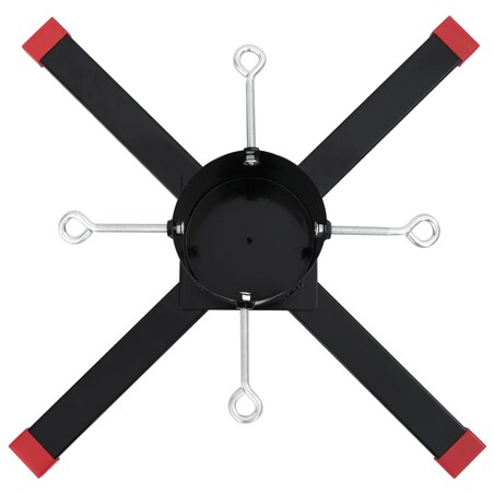 vidaXL Stojak pod choinkę, czarny, 61x61x15,5 cm