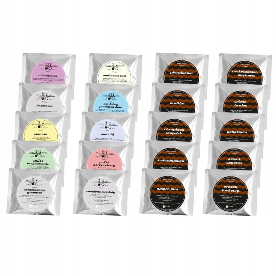 ŚWIĄTECZNY ZESTAW PREZENTOWY "CHRISTMAS LAND" 10 SMAKÓW KAW I 10 SMAKÓW HERBAT SYPANYCH - PREZENT UPOMINEK NA MIKOŁAJA ŚWIĘTA GWIAZDKĘ BOŻE NARODZENIE POD CHOINKĘ DLA KOBIETY FACETA