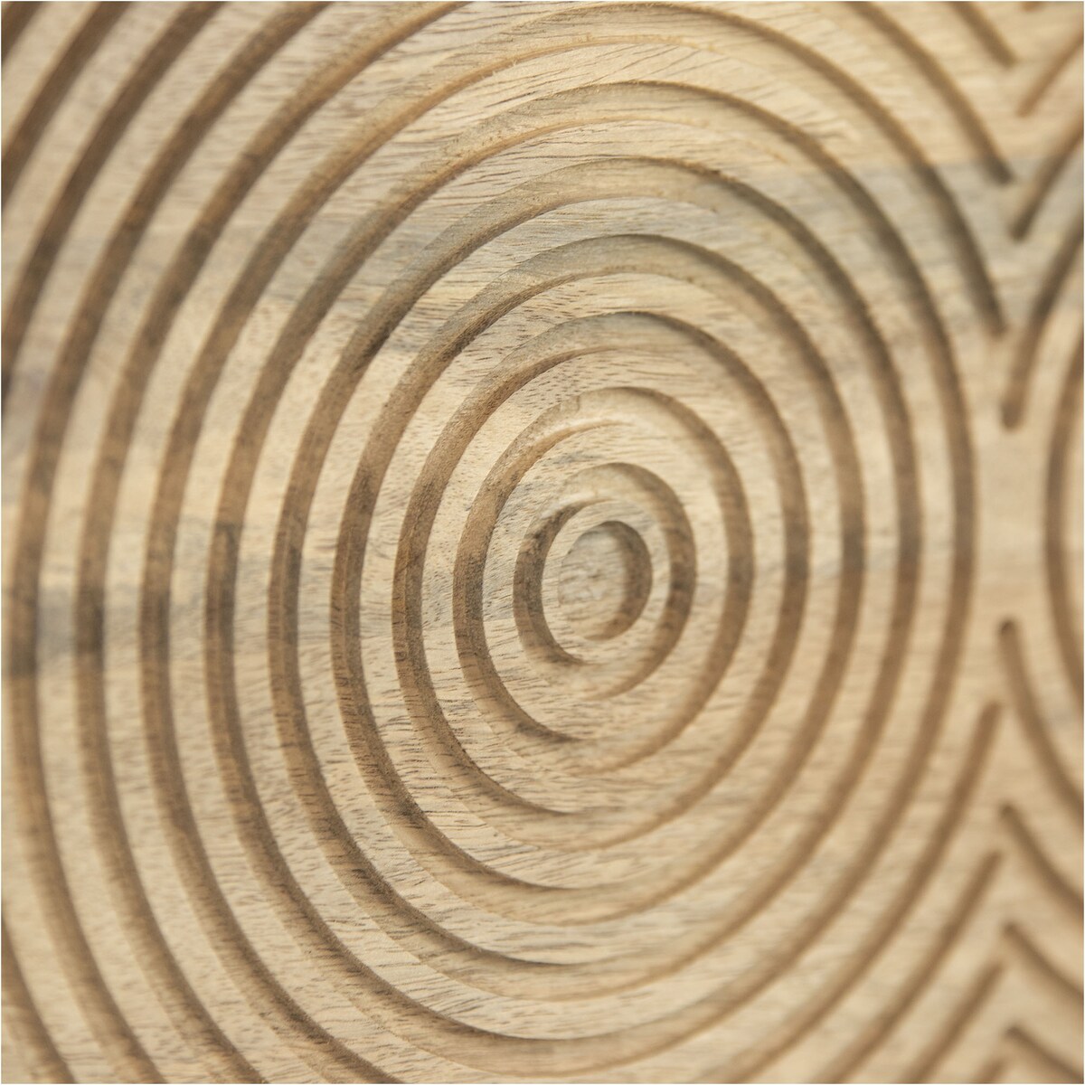 Deska Do Serwowania Drewniana Duża Okrągła Kuchenna Solidna 48X33 Cm Brązowa (Dwa Koła)