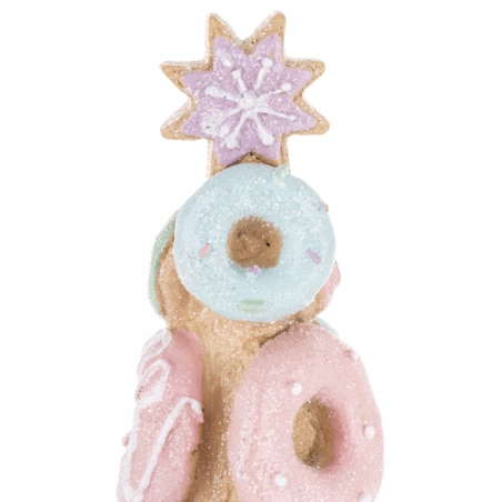 Dekoracja - choinka z ciasteczkami 31x9,5x9,5 cm DONATS