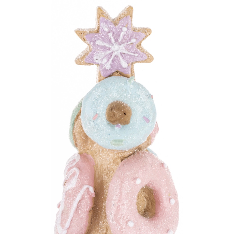 Dekoracja - choinka z ciasteczkami 31x9,5x9,5 cm DONATS