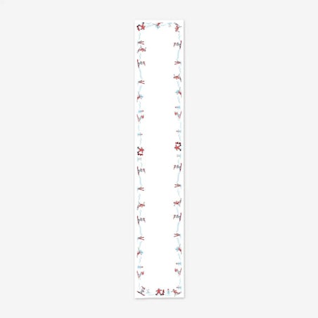 Bieżnik świąteczny - Narciarze - 40x220