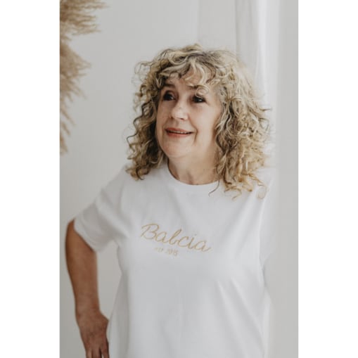 T-shirt biały damski - Babcia - XS/S