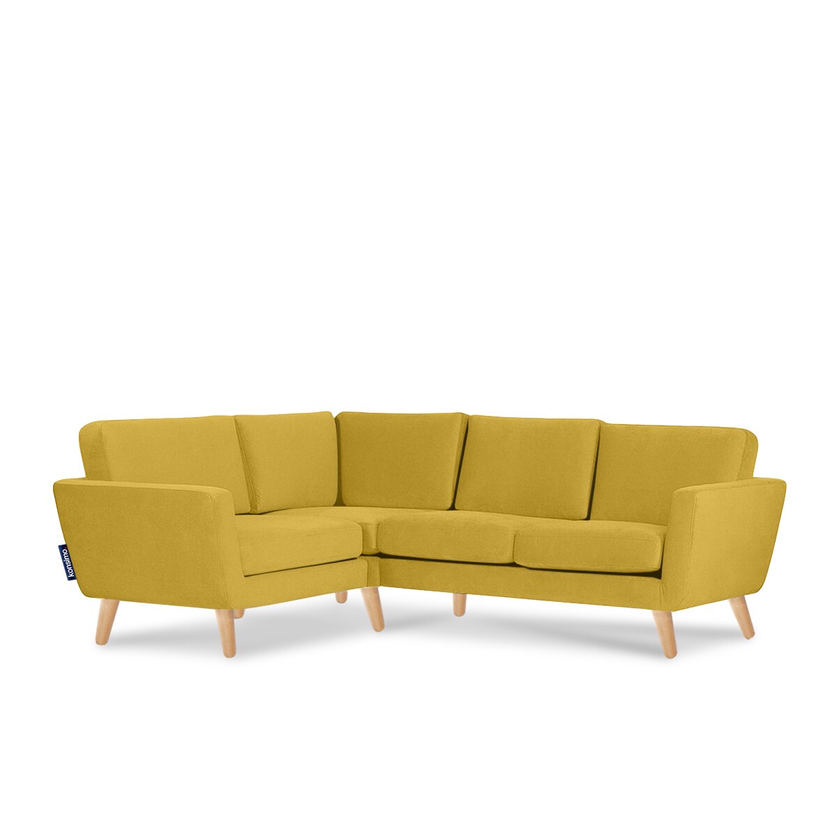 KONSIMO TAGIO Narożnik skandynawski, żółty, lewy