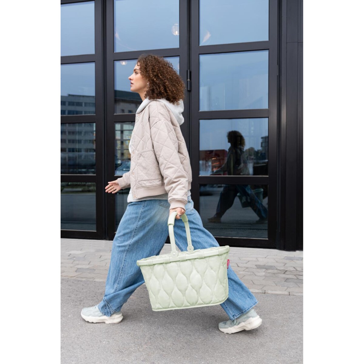 Koszyk CARRYBAG, puffer iced matcha