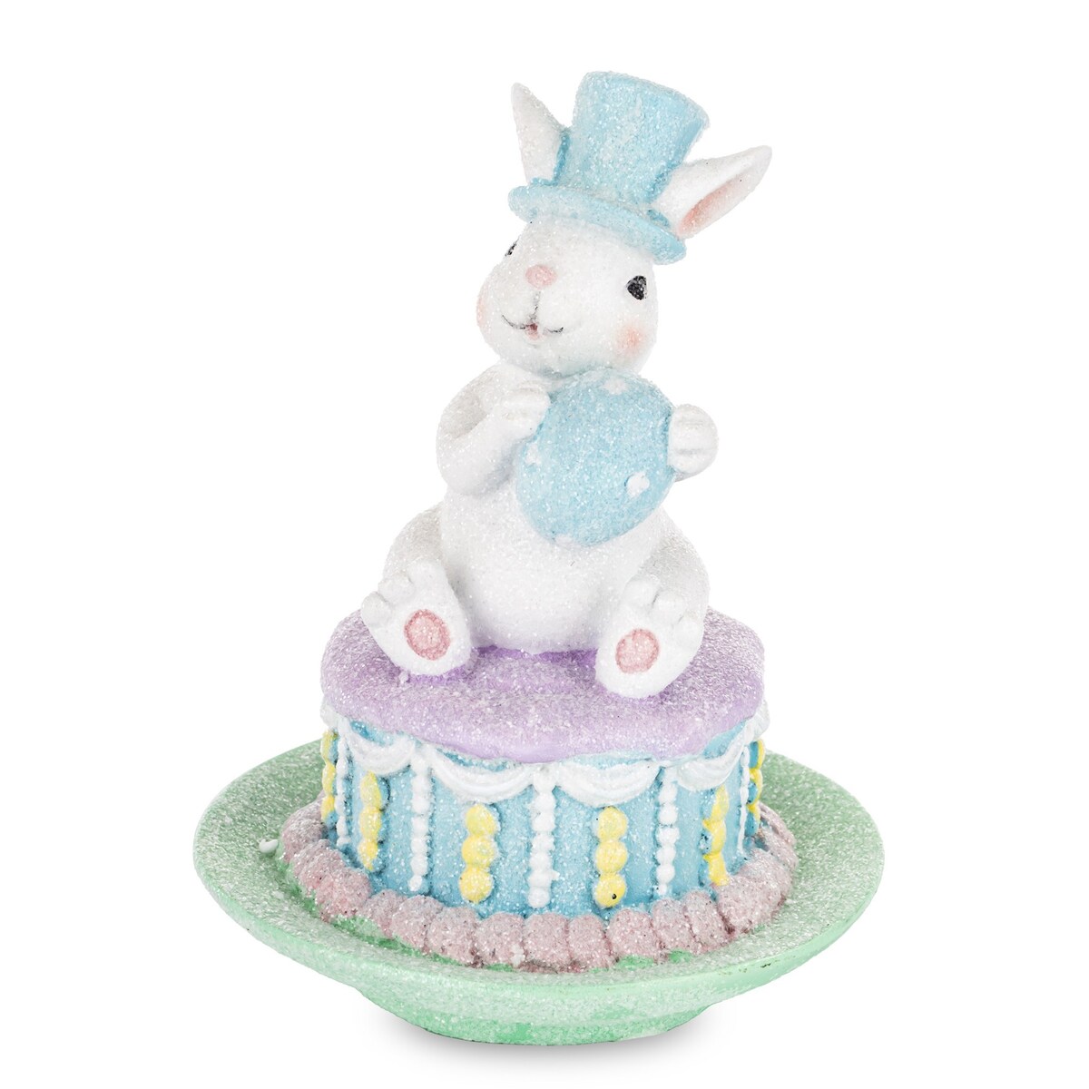 Dekoracja - królik BUNNY na torcie 15x12x12 cm