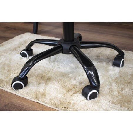 Krzesło Do Jadalni Kuchni Salonu Obrotowe Noto Aksamit - Czarne